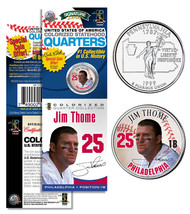 JIM THOME Phillies PROMO Pennsylvania State Quarter Coin &amp; Card Sealed P... - £6.89 GBP