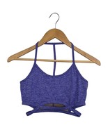 Free People Movement Sports Bra Womens Small Purple Strappy Crop Top Yog... - $27.06 CAD