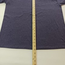 Champion Crewneck Men's Solid Plain Casual Blue T-Shirt Long Sleeve Size Large image 9