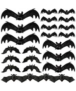 Halloween Hanging Bats 24 Pcs Realistic Scary Rubber Bats For Halloween ... - £29.52 GBP