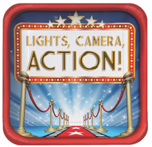 Hollywood Lights Dinner Plates - Birthday / Movie Award Night Party Supp... - $3.93