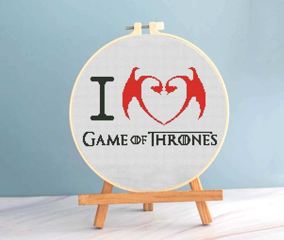 I Love Quote Cross Stitch Funny Pattern pdf - Easy Cross Stitch Dragons ... - $3.19