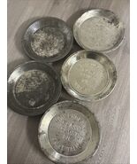 Vintage Lot Of 5 Antique Pie Tin New England Table Talk Flaky Crust Amer... - €21,39 EUR
