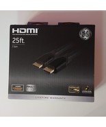 25ft HDMI Cable GE Pro High-Speed with Ethernet Gold Connectors 7.6m - $37.95