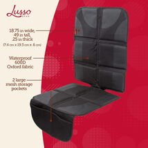 Lusso Gear Car Seat Protector Baby Thick Padding Mesh Storage Kick Mat NEW - $14.82