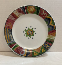 VTG Oneida Casual Settings Sand Colors Lunch Salad Snack Plate Colorful 7” - £6.22 GBP