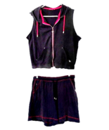 Ladies White Stag Cot/Poly Knit Shorts Set (Baseball Style), Overstitich... - $30.51