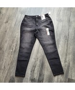 Time and Tru Women&#39;s High Rise Curvy Skinny Jeans Black Cotton Blend Sz ... - $326.42 MXN
