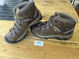 women’s KEEN Targhee ii Mid Waterproof Hiking Brown Leather Boots - Size 9 - £85.51 GBP