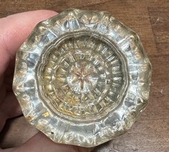 Antique Vintage 12 Point  clear Crystal Glass Door Knob. - £12.17 GBP