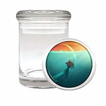 Sea Life Light Em1 Medical Glass Stash Jar 3&#39;&#39; X 2&#39;&#39; Herb And Spice Stor... - $148.18 MXN
