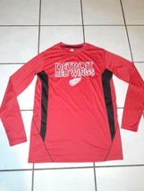 NHL Detroit Red Wings Ultimate Performance Long Sleeve MED Shirt New Big... - $19.79