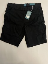 JAG Jeans Black Maddie Mid Rise Stretch Bermuda 11 Seam Shorts w/ Pockets (16W) - £19.40 GBP