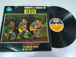 Pepe Villa Folklore 1972 Mexico &amp; El Mariachi Trio - 12&quot; Vinyl LP VG/VG-... - $17.65