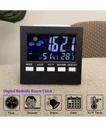 Bedside Digital Clock LED Display Desk Table Time Temperature Alarm Mode... - $27.12 CAD