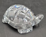 Vintage BACCARAT France Turtle Tortoise Figurine Paperweight Crystal Marked - $54.44