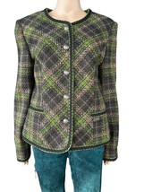 Perry tartan wool blazer, IT48, D42 - £59.26 GBP