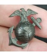 Vintage WWII USMC Marine Corps EGA Hat Cap Pin - $409.47 MXN