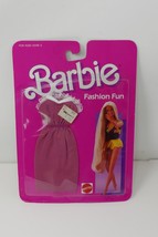 Mattel 1986 Barbie Fashion Fun Clothing SEALED 2863 Plum Dress - $22.99
