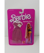 Mattel 1986 Barbie Fashion Fun Clothing SEALED 2863 Plum Dress - $31.30 CAD