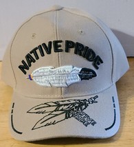 Feather Native Pride Indian Native American Baseball Cap ( Beige ) - £10.22 GBP