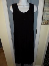 Croft &amp; Barrow Black Tie Stretch Sun Dress Size S Women&#39;s NEW - £22.99 GBP