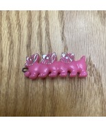 Vintage 1960&#39;s Hair Clip Barrettes Pink Scottie Dog Scotty Puppy - $13.66 CAD