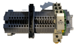 16 Screw Terminal Blocks 6&quot; DIN Rail Omron G2R-2 Relay, Fuse Holder 5x20, Grn Te - £20.66 GBP