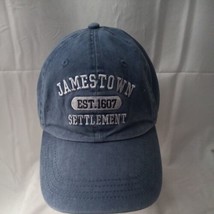 Historic Jamestown Virginia Settlement Est 1607 Hat Strapback Blue Baseb... - $13.27