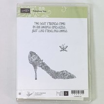 Stampin Up Fabulous You 126522 Rubber Stamp Set High Heel Butterfly New - £7.56 GBP