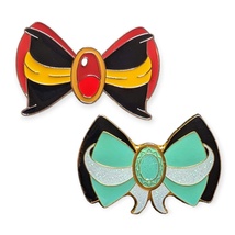 Aladdin Disney Loungefly Pins: Jafar and Jasmine Bows - £31.21 GBP