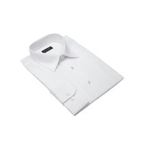 Men's Tuxedo shirt Milani Laydown Conventional Collar Formal Pleated White - $23.99