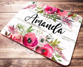 Personalized Desk Accessories, Name Mouse Pad, Personalized Gift For Women, Desk - £11.78 GBP