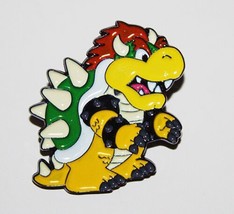 Super Mario Bros. Video Game Bowser King Koopa Figure Metal Enamel Pin NEW - £6.19 GBP