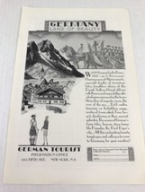 Germany Land Of Beauty German Tourist Vtg 1929 Print Ad Art - £7.77 GBP