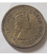 1964 Queen Elizabeth II British Caribbean Territories Eastern Group 5 Cents - $6.78 CAD
