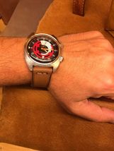 Artist Handcrafted Luxury Leather Watch Wristband. 20-22mm Wide. Universal Fit. image 5