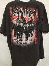 STYX -  ORIGINAL 2012 WORLD TOUR UNWORN CONCERT TOUR 2X-LARGE T-SHIRT - £35.66 GBP