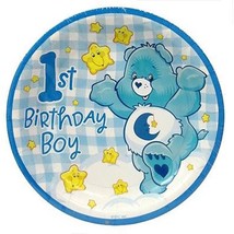 Care Bears 1st Birthday Boys Dessert Cake Plates Birthday Party Supplies... - £3.15 GBP