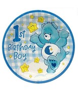 Care Bears 1st Birthday Boys Dessert Cake Plates Birthday Party Supplies... - £3.10 GBP