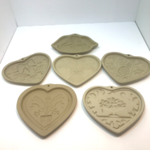 Brown Bag Cookie Art and The Pamper Chef Art Heart Molds Stoneware Some ... - £23.45 GBP
