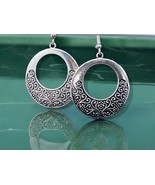 Vintage Bohemian Earrings Vintage Silver Dangle Fashion Jewelry Boho 2” - $12.99