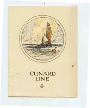 Cunard Line R M S Laconia Personalized Dinner Menu 1926 - £24.91 GBP