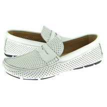 Alex D &quot;Dover&quot; Perforated Moccasin Driver, Men&#39;s Casual Leather Shoes, W... - $1,995.78 MXN