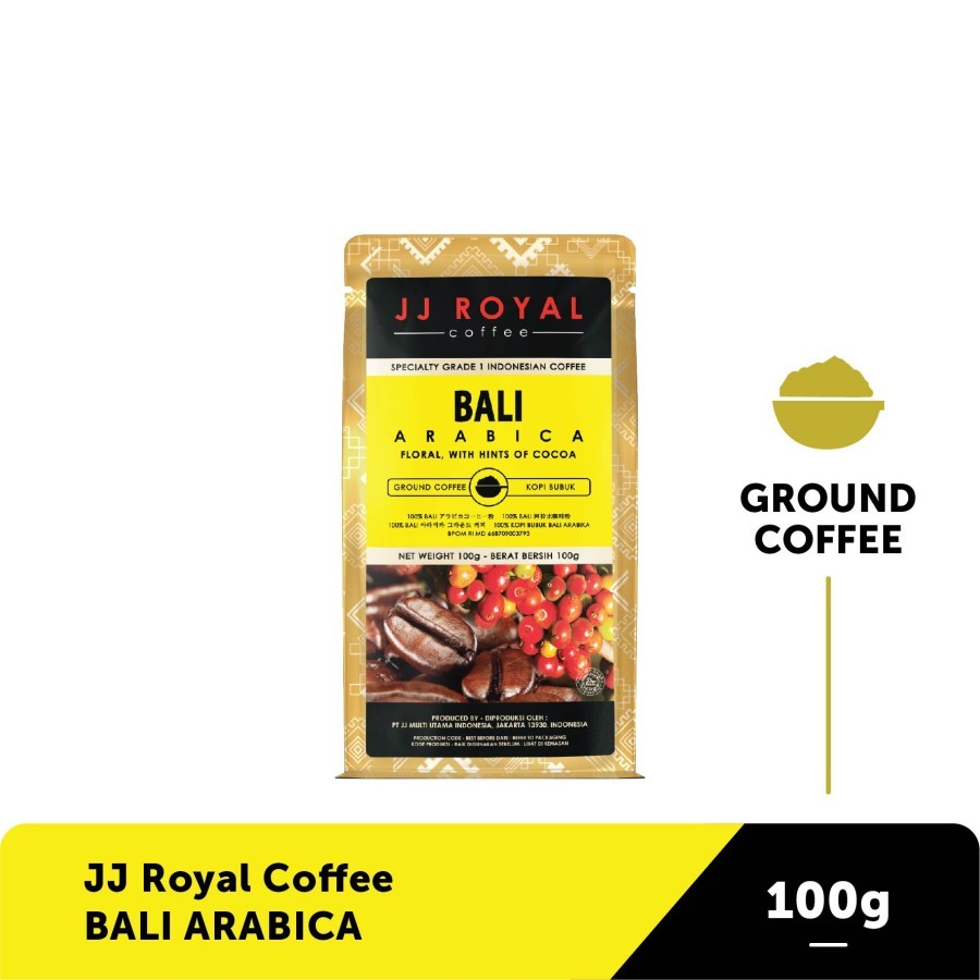 JJ Royal Coffee Bali Kintamani Arabica (Ground), 100 Gram - $27.16