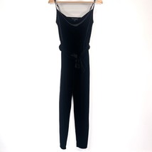 Banana Republic SL Velvet Jump Petite Sz 2 Black Belted Jumpsuit - £15.20 GBP