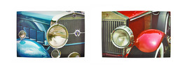 Zeckos Pair of Classic Cars Printed Canvas Wall Hangings - £24.80 GBP
