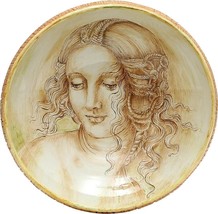 Platter Centerpiece Plate LEONARDO Renaissance Noble Woman Large Ceramic - $1,859.00