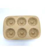 Pampered Chef Family Heritage Classics Fluted 6 Mini-Bundt Cake Stonewar... - $35.69