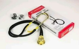 New Sprague Rappaport Stethoscope 22&quot; Black With Gold Plated - Latex Free - £27.36 GBP